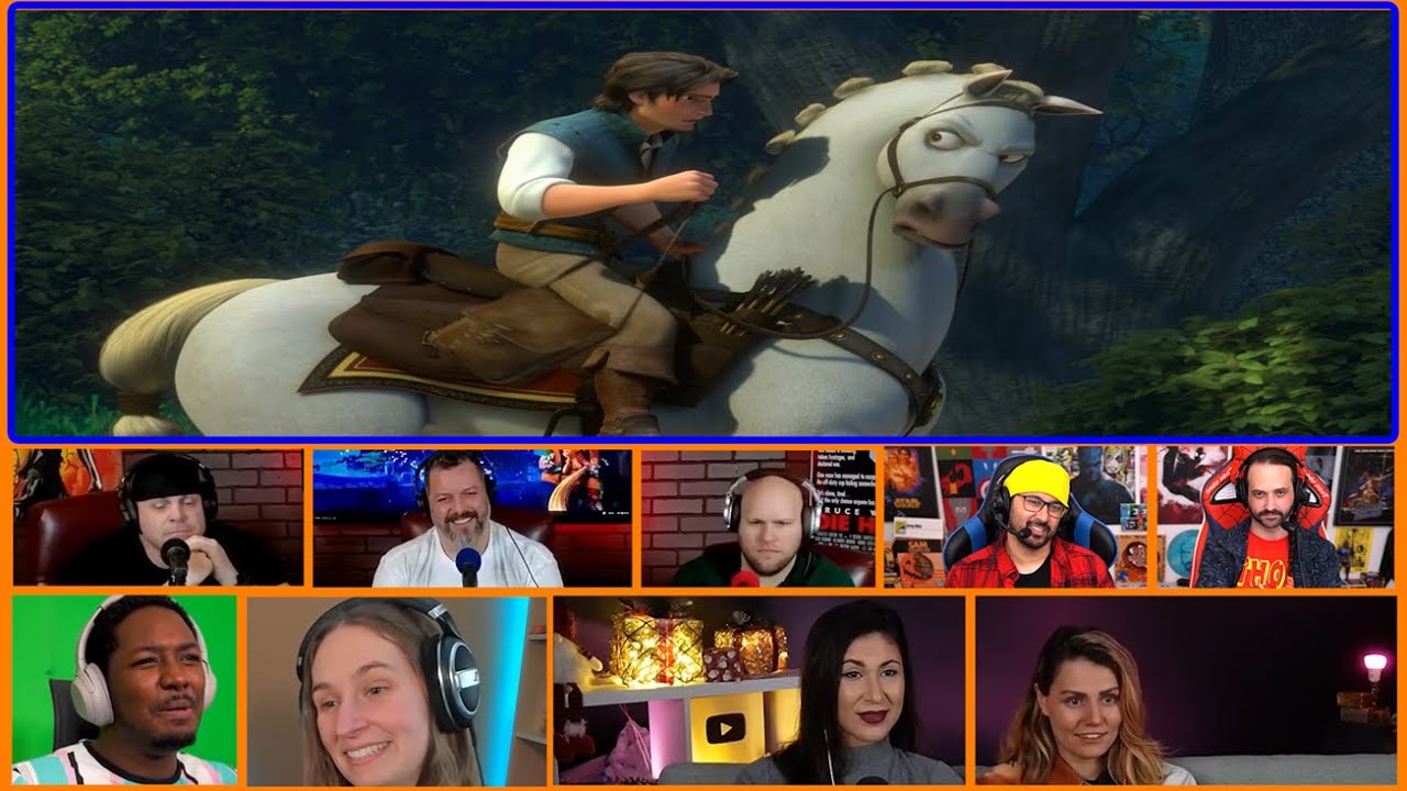 Tangled 2010 | Super funny escape scene | Reaction Mashup