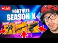 New SEASON X UPDATE in FORTNITE! (Winning in Solos)