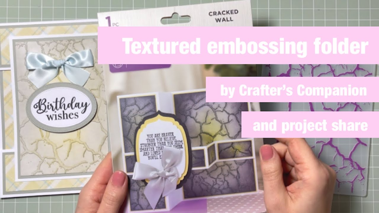 Expanded Craft Folder Textured embossing folder by Crafter's Companion || projects share # ...