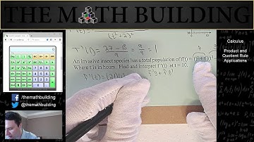 Calculus Product and Quotient Rule Applications