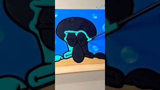 🫧Satisfying Squidward! #painting #art #satisfyling #shorts