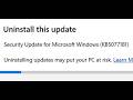 How To Uninstall KB5077181 Update On Windows 11