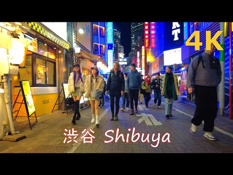 【4k】新年の渋谷を散歩🐶💗Tokyo night walk-shibuya