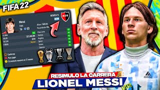 RE-simulé sa carrière des Old Boys de Newell Lio Messi FIFA 22 Career Mode LITE !!