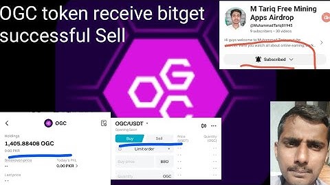 OGC Token Receive Bitget Exchange Withdrawal Successful Sell And Price