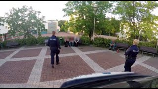 Ryyppäysrinki puistossa - Poliisit Kuopio