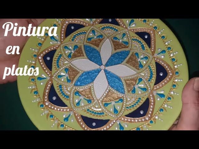 Como pintar platos de cerámica y porcelana - Mandala