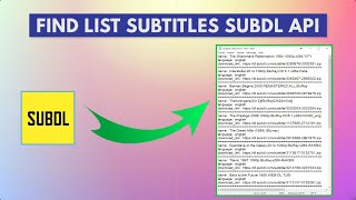 Find List Subtitles By Names Using SubDL API