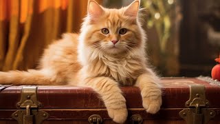 Sweet harp music that cats love 😽 Cat sleep music that makes you fall asleep right away when you...