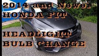 How to replace change Headlight bulb in Honda Fit 2014 and up