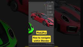 Blender navigation - Pleb 2 Pro #blender #blender3d #tutorial #automobile #3dmodeling
