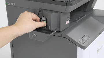 MX532/MX632/XM3350—Replacing the staple refill in the convenience stapler