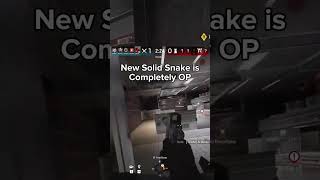 New Solid Snake #rainbowsixsiege #R6s #siege