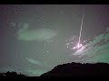 昇るレナード彗星と火球　2021/12/09