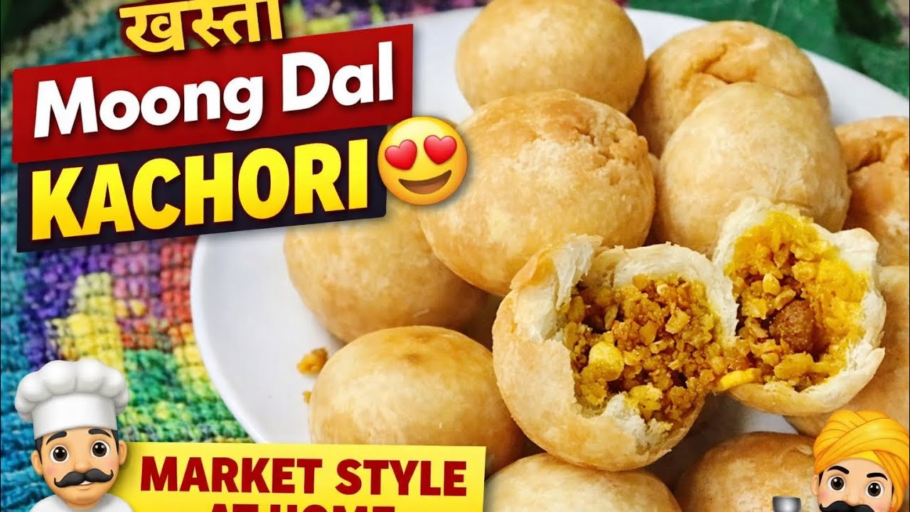 Khasta Moong Dal Kachori | Bazaar Jaisi Crispy Kachori Ghar Par