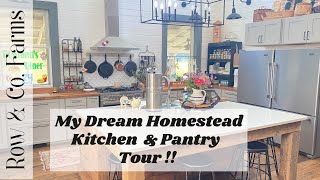 My Dream Homestead Kitchen & Pantry Tour!