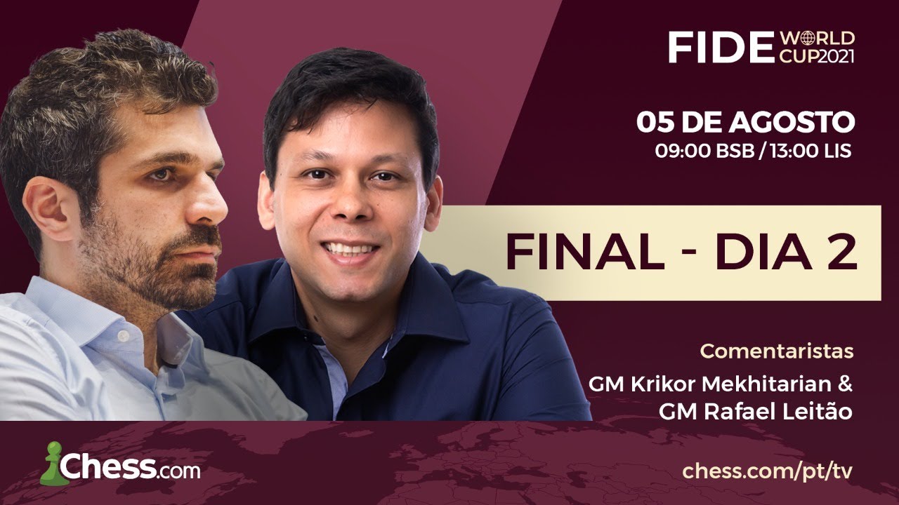 Campeonato Mundial da FIDE 2021  Carlsen v. Nepomniachtchi / Partida 8 -  GM Krikor & GM Leitão 