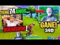 Encontré a UN ABUELO PRO de 74 AÑOS jugando  Fortnite... (Es Buenísimo)