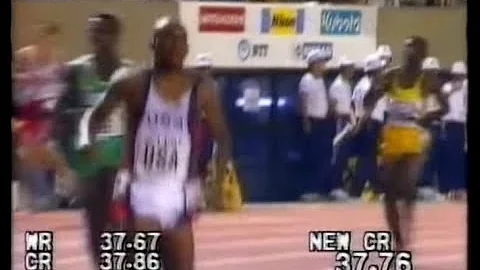 4 x 100 m  Andre  Cason Leroy  Burrell  Dennis  Mi...