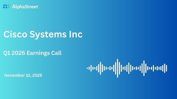 CSCO Stock | Cisco Systems Inc Q1 2026 Earnings Call