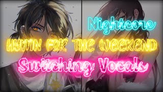 Nightcore ↬ Hymn for the Weekend 「Switching Vocals | Lyrics | NV 」