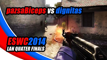ESWC 2014 LAN Quater Finals - pazsaBiceps vs dignitas (ACE!)