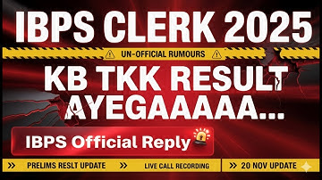 20th Nov UPDATE 📢 LIVE IBPS Official Call Recording 🔥SHOCKING Reply🤯