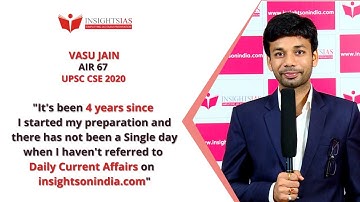 Mr. Vasu Jain - AIR 67, UPSC CSE 2020