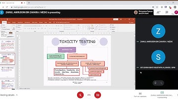 toxicity test part 1