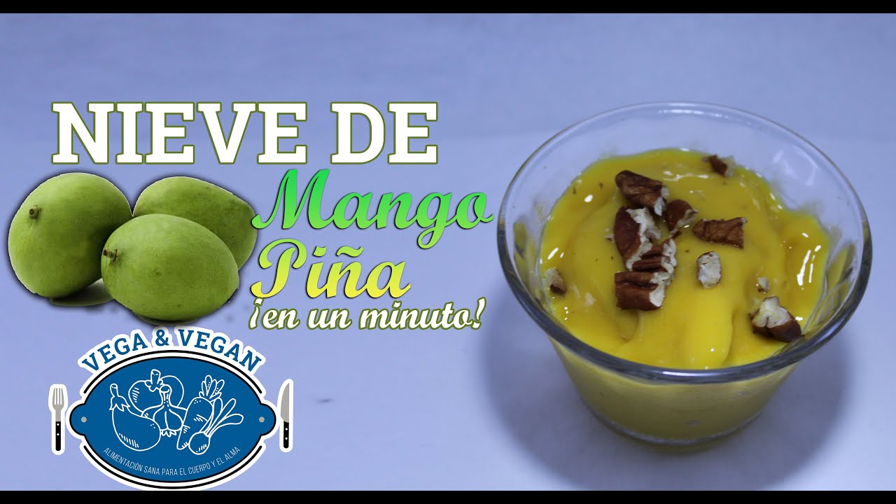 NIEVE DE MANGO PIÑA//¡EN UN MINUTO!! - YouTube
