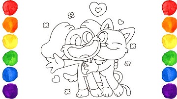 How to color Smiling Critters Poppy Playtime Chapter 3 🌈Happy Coloring🌈