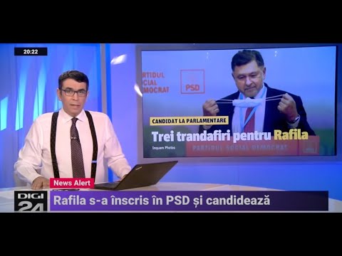 Rafila sa înscris în PSD și candidează  Digi 24  Jurnalul de seară, 20201015 20:0021:00