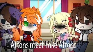 Aftons meet fake Aftons | Fnaf | Afton Family | Gacha Club