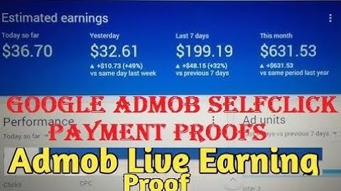 Google Admob Self- Click Tips and tricks with payment proofs live