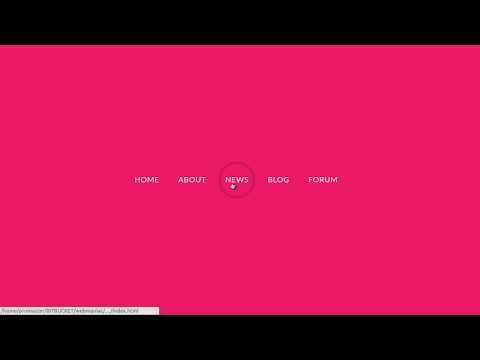 CSS3 Menu Circle Hover Effect Prototype 10 | Меню с эффектом круга при наведении