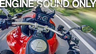 Ducati Multistrada V4 S Akrapovic sound [RAW Onboard]