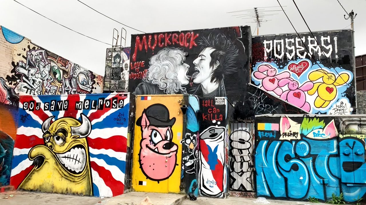 Melrose and Fairfax LA Graffiti Alleys