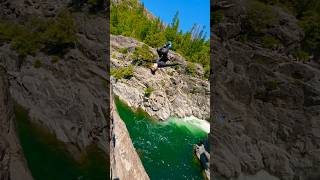 Who Put That Rock There! 😆#Shorts #Fpv #Cliffjumping