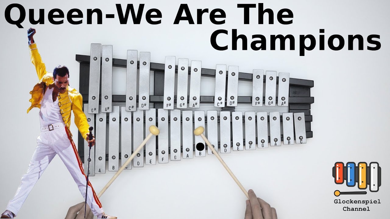 Queen - We Are The Champions💗🎺on the Glockenspiel (BELLs)  🎧