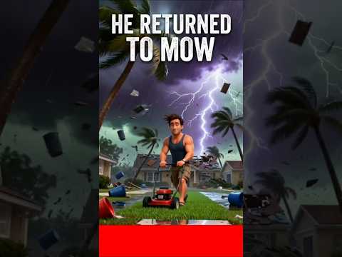 Florida Man Mows Lawn During Stronger Hurricane  #floridaman #funnyshorts #usa #shorts
