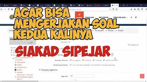 Cara Menghapus Nilai Agar Mahasiwa Bisa Mengerjakan Lagi Sipejar Moodle