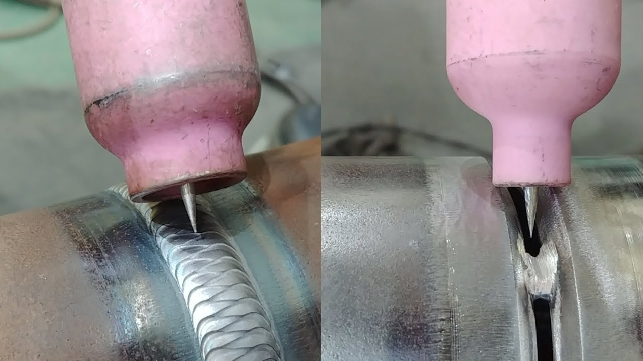 Tig welding Walking The Cup pipe welding (2 1/2inch sch80 carbon steel  pipe) - YouTube