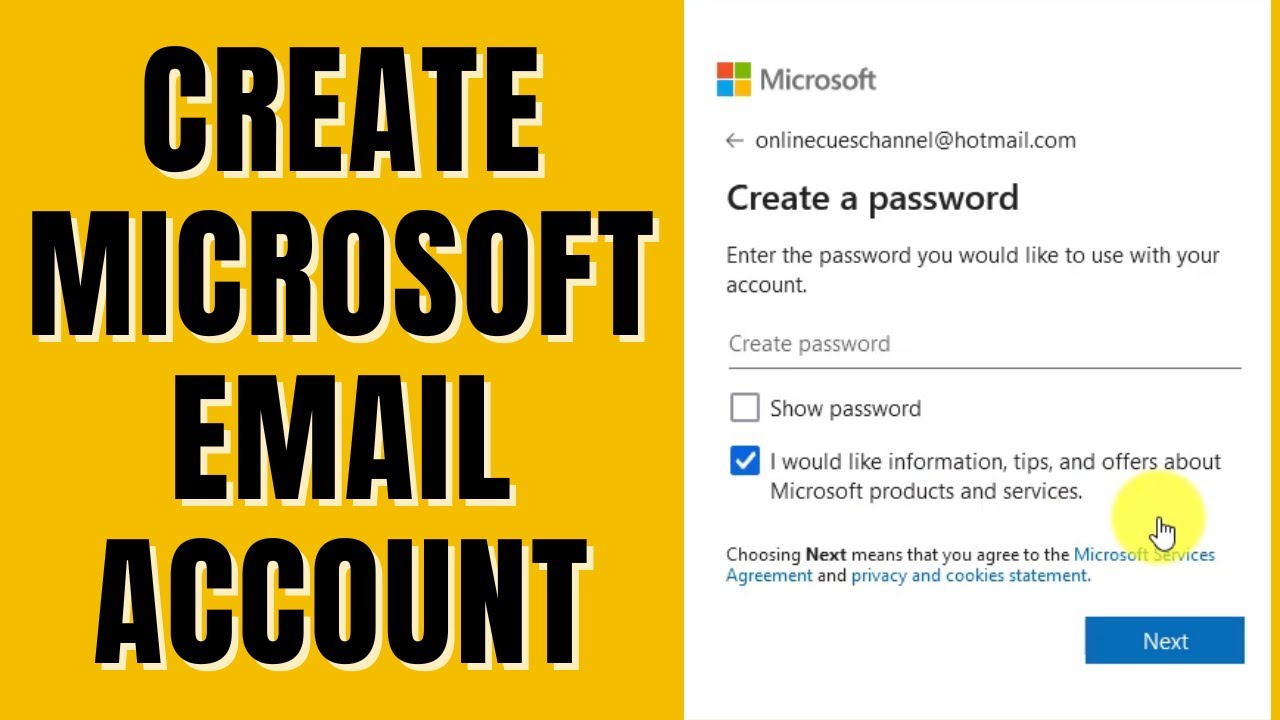 How To Create Microsoft Email Account YouTube How To Create Microsoft Email Account YouTube