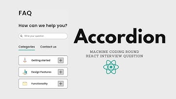 React Accordion | React Interview Questions | Machine Coding Round