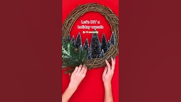 How to Make a Holiday Wreath in Seconds! | DIY