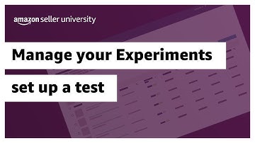 Manage your experiments set up a test for listing content