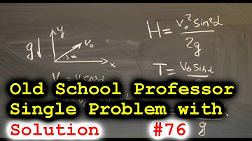 3. Mechanics, 2D Kinematics. Body thrown at an angle. Part 3/5. 220076 Physics tutor