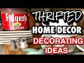 THRIFT STORE HOME DECOR DECORATING IDEAS * DECORATING AWKWARD SPACES WITH THRIFTED DECOR *
