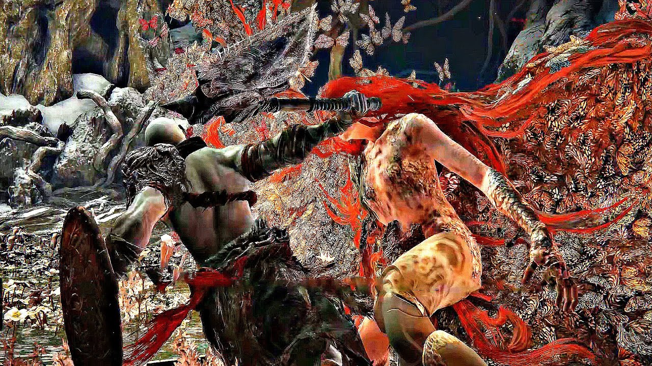 Elden Ring - Kratos vs. Malenia, Blade of Miquella Boss Fight (4K 60FPS)