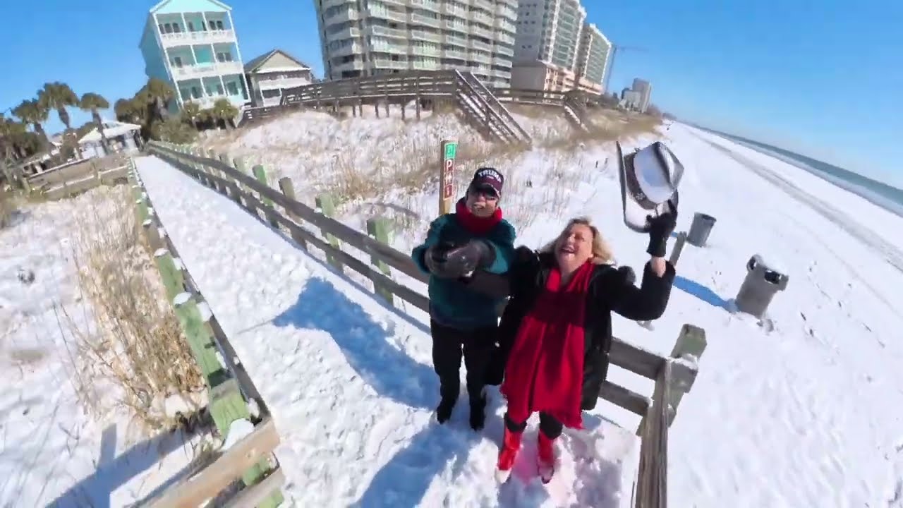 Living Local in North Myrtle Beach-Sunday Drive in the Snow